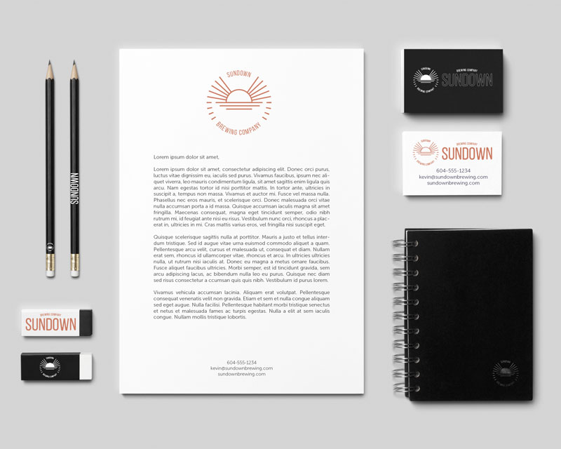 Sundown Brewing Stationery